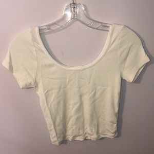 Barely worn white crop top